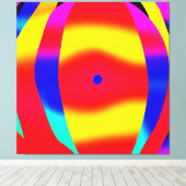 Helder, kleurrijk en vet ontwerp canvas afdruk (Insitu (Houten vloer))