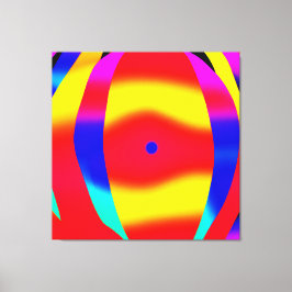 Helder, kleurrijk en vet ontwerp canvas afdruk