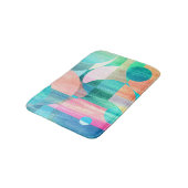 Helder, kleurrijk geometrisch Abstract Badmat (Gekanteld)