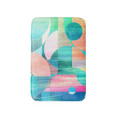 Helder, kleurrijk geometrisch Abstract Badmat (Voorkant Verticaal)