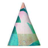 Helder, kleurrijk geometrisch Abstract Feesthoedjes (Rechts)