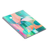 Helder, kleurrijk geometrisch Abstract Notitieboek (Rechterzijde)