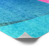 Helder, kleurrijk geometrisch Abstract Poster (Hoek)