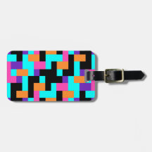 Helder kleurrijk geometrisch vierkant patroon