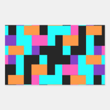 Helder kleurrijk geometrisch vierkant patroon