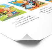 Helder & kleurrijk "Isabella" Naam Print Foto Afdruk (Hoek)