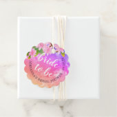 Helder, Kleurrijk, Leuk "Bruid tot Bruid" Bruiloft Bedankjes Labels (In situ)