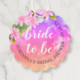 Helder, Kleurrijk, Leuke "Bruid van de Dag" Bruilo Bedankjes Labels