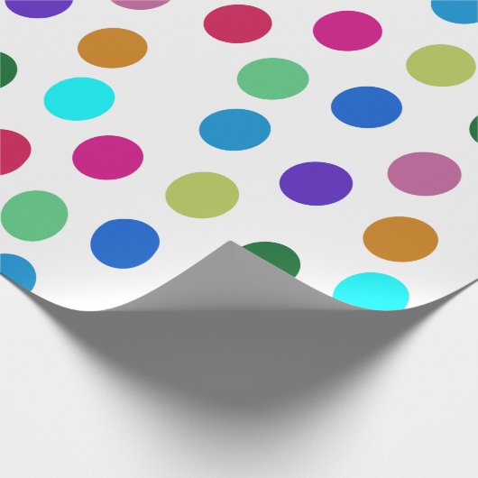 Helder Kleurrijk Ovals Party Cadeau Wrapping Paper Cadeaupapier (Hoek)