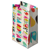 Helder, kleurrijk patroon klein cadeauzakje (Voorkant Gekanteld)