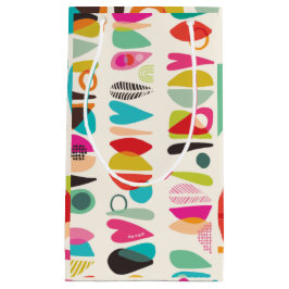 Helder, kleurrijk patroon klein cadeauzakje