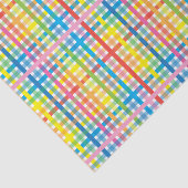 Helder Kleurrijk Plaid Tissuepapier (Detail)