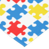 Helder Kleurrijk Puzzel Piece Patroon Tafelkleed (Gekanteld)
