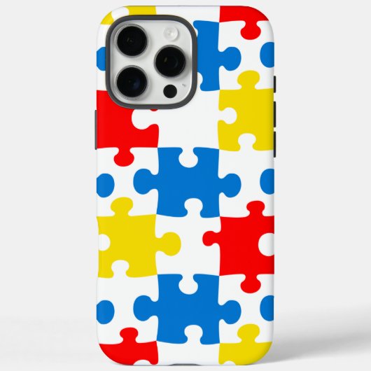 Helder Kleurrijk Puzzelstuk Patroon Case-Mate iPhone Case (Achterkant)