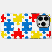 Helder Kleurrijk Puzzelstuk Patroon Case-Mate iPhone Case (Achterkant (horizontaal))