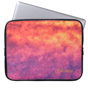 Helder, kleurrijk, snazzy en modern laptop sleeve