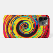 Helder kleurrijk spiraalvormig patroon Case-Mate iPhone case (Achterkant (horizontaal))