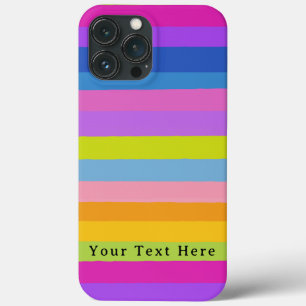 Helder kleurrijk streepjesontwerp Case-Mate iPhone case