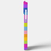 Helder kleurrijk streepjesontwerp Case-Mate iPhone case (Achterkant / Links)