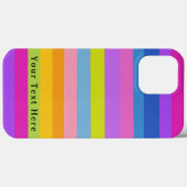 Helder kleurrijk streepjesontwerp Case-Mate iPhone case (Achterkant (horizontaal))