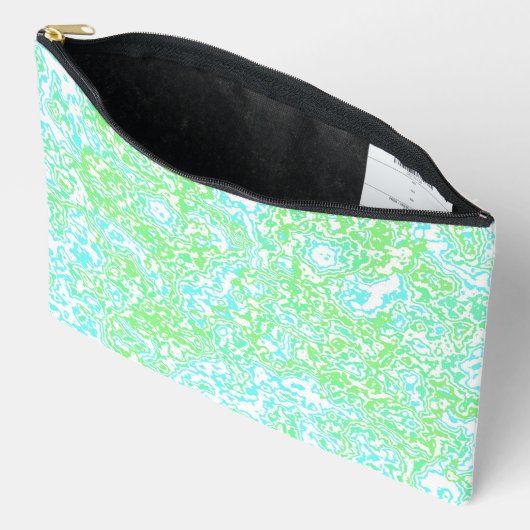 Helder Kleurrijk Trippy Swirly Abstract Boho Marme Etui (Open)
