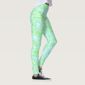 Helder Kleurrijk Trippy Swirly Abstract Boho Marme Leggings (Rechts)