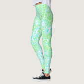 Helder Kleurrijk Trippy Swirly Abstract Boho Marme Leggings (Links)