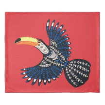 Helder kleurrijk tropisch Oerwoud Toucan Bird