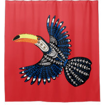 Helder kleurrijk tropisch Oerwoud Toucan Bird