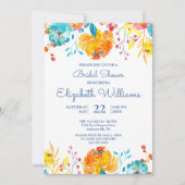 Helder kleurrijk Waterverf bloemig Vrijgezellenfee Kaart (Voorkant)