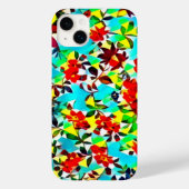 Helder Kleurrijk Waterverf Bloemmotief Case-Mate iPhone Case (Achterkant)