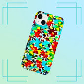 Helder Kleurrijk Waterverf Bloemmotief Case-Mate iPhone Case