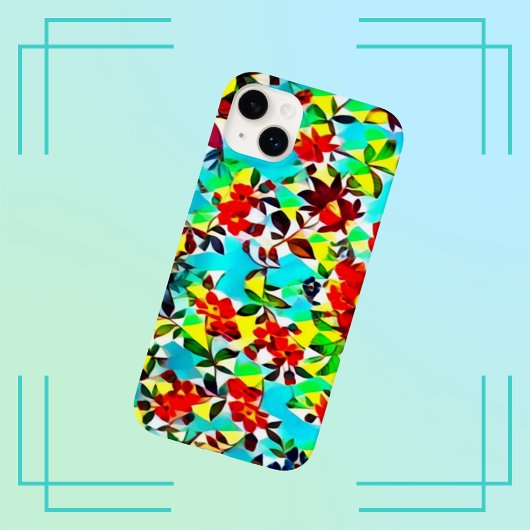Helder Kleurrijk Waterverf Bloemmotief Case-Mate iPhone Case