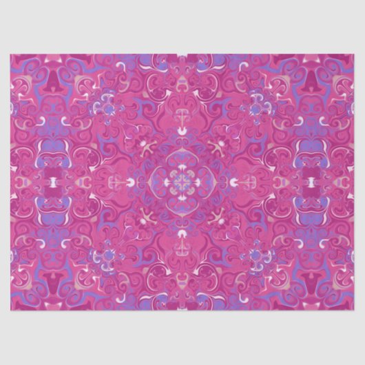 Helder kleurrijk wervelt tissuepapier (Voorkant)