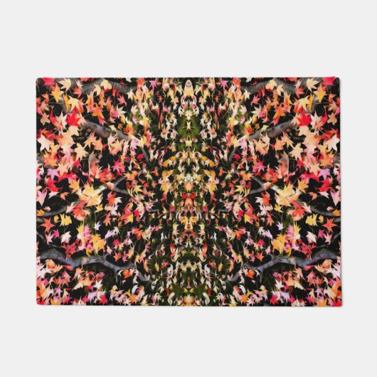 Helder kleurrijke mantel Leaf Deurmat (Voorkant)