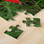 Helder kleurrijke mantel Leaf Legpuzzel (Zijkant)