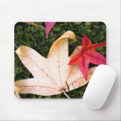 Helder kleurrijke mantel Leaf Muismat (Met muis)
