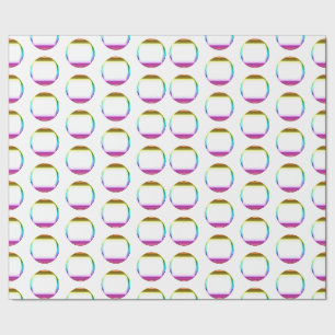 Helder Kleurrijke Regenboog Gradiënt Glas Cirkels Cadeaupapier