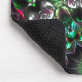 Helder kleurvlak op donker in medaillon-stijl cale muismat (Hoek)