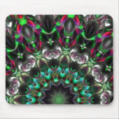 Helder kleurvlak op donker in medaillon-stijl cale muismat (Voorkant)