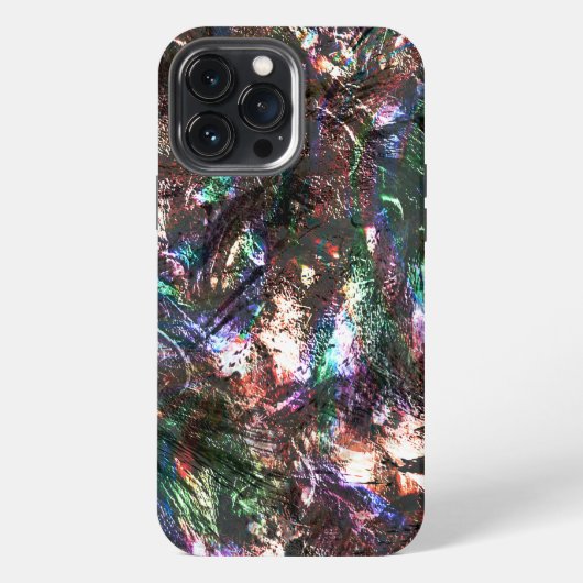 Helder koperkleurige roestige textuur, ruwheid iPhone hoesje (Achterkant)