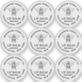 Helder label voor Beeswax Lip balsems (Voorkant)