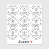 Helder label voor Beeswax Lip balsems (Vel)