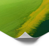 Helder landschap met glooiende heuvels poster (Hoek)