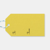 Helder, lemon Geel CadeauLabel (Achterkant Horizontaal)