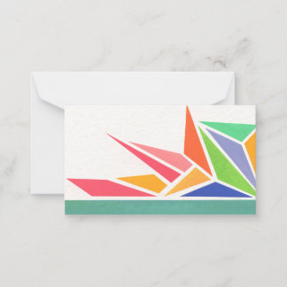 Helder Lente Kleuren Notitiekaartje