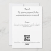 Helder Lentebloemen Bruiloft Zomer QR code Kaart (Achterkant)