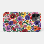Helder Lentetuiltjes Bloemetuin Patroon Case-Mate iPhone Case (Achterkant (horizontaal))
