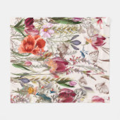 Helder lenteveld. Romantisch patroon Fleece Deken (Voorkant (Horizontaal))