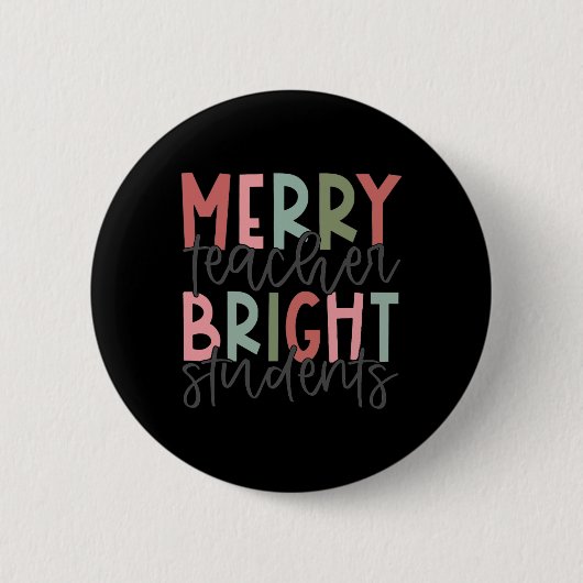 Helder leraar kerkleraar Merry Ronde Button 5,7 Cm (Voorkant)